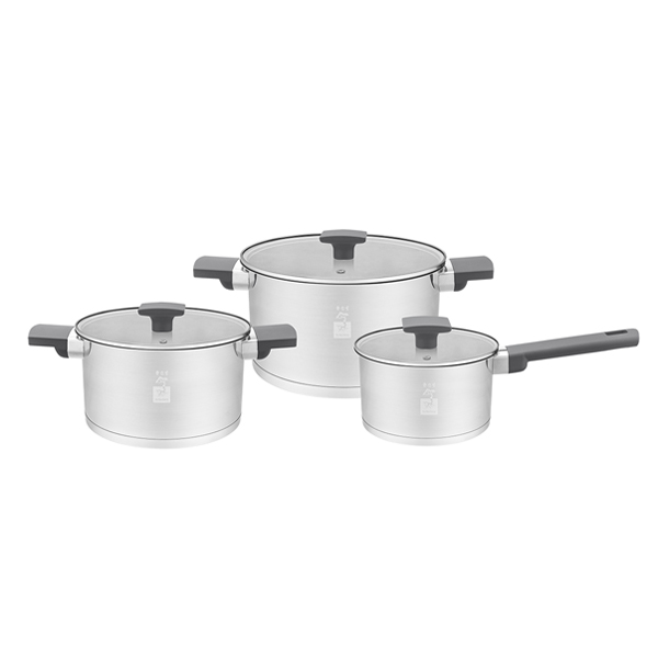 Stainless Steel Pot 3in1 Set